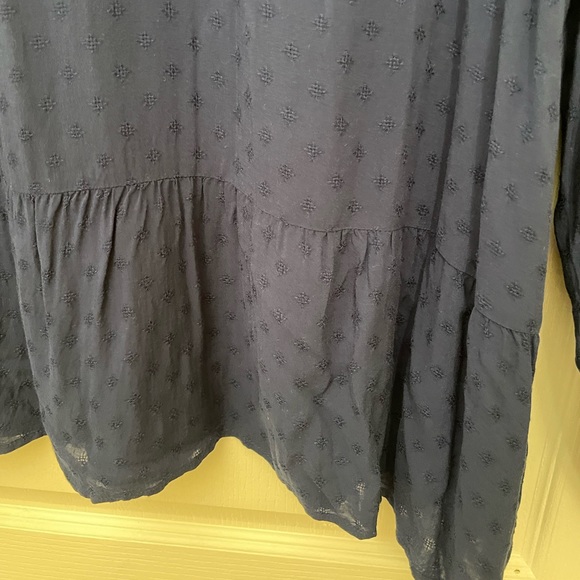 NWT LANE BRYANT BOHO PEASANT TOP. LONG SLEEVE FLORAL EMBROIDERY ACCENTS BLOUSE. - Picture 12 of 16